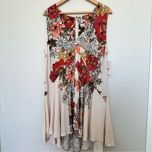 Free People Backyard Floral Tunic